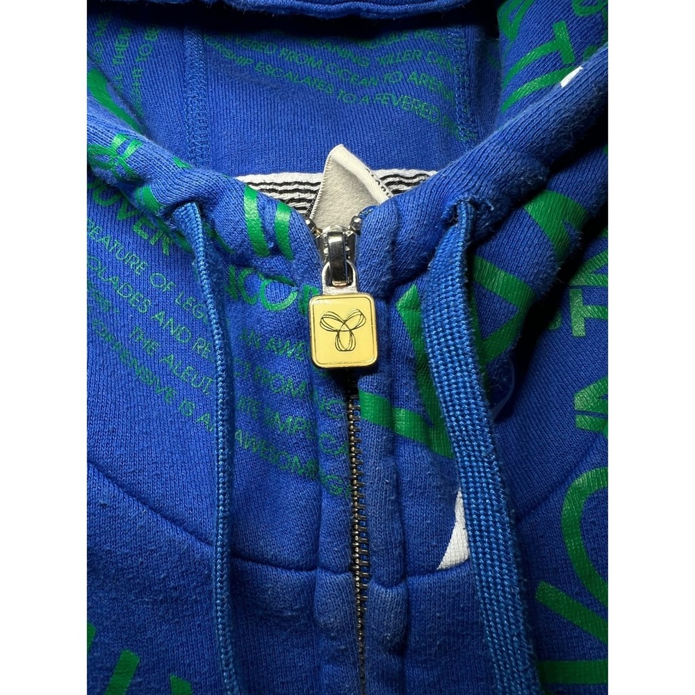 Vintage TNA Aritzia Vancouver All-Over Print Zip-Up Hoodie Size XL Y2K - Picture 4 of 8